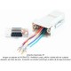 Adaptador modular serial DB9 hembra a jack RJ45